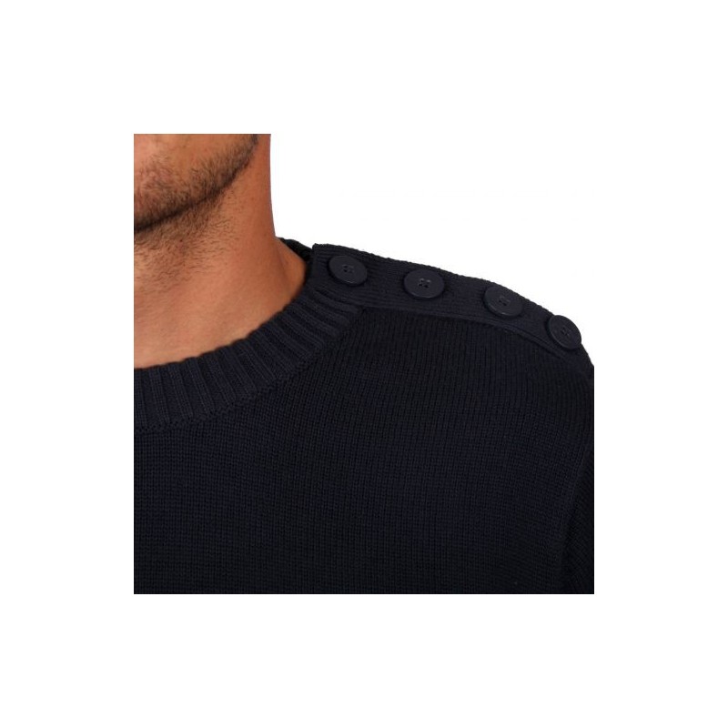 Pull marin best sale bouton epaule