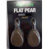 Plombs KORDA Flat Pear Swivel 5 oz - 120 grs Blister (2 pcs)  GRAVEL